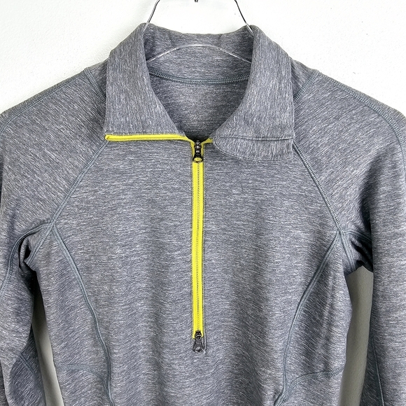 Lululemon Heather Gray 1/2 Zip Pullover - Picture 3 of 9